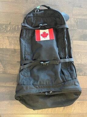 MEC Travel Backpack with hideable straps